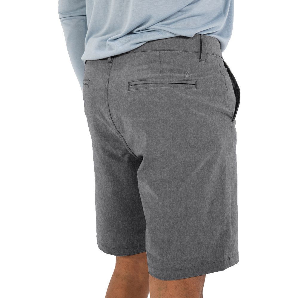 Free Fly Hybrid Short II, Heather Graphite, view 2
