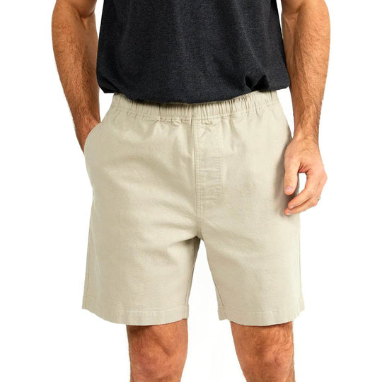 Free Fly Stretch Canvas Short, Stone Khaki