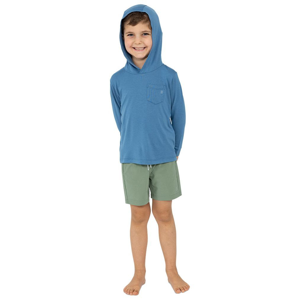Free Fly Toddler Bamboo Shade Hoody, Atlantic Blue, view 2