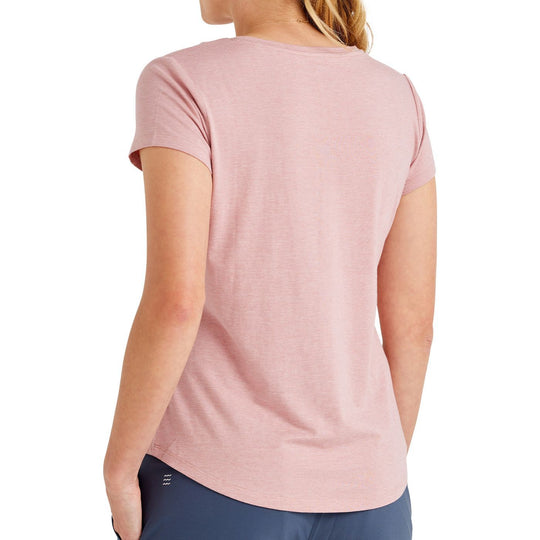 Free Fly Women's Bamboo Current Tee, Harbor Pink, view 2