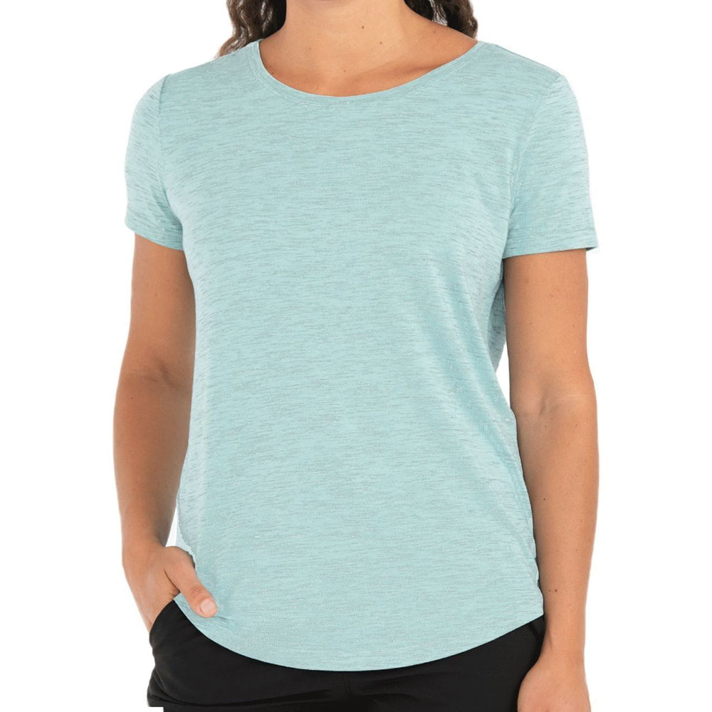 Free Fly Women's Bamboo Current Tee, Tide Pool