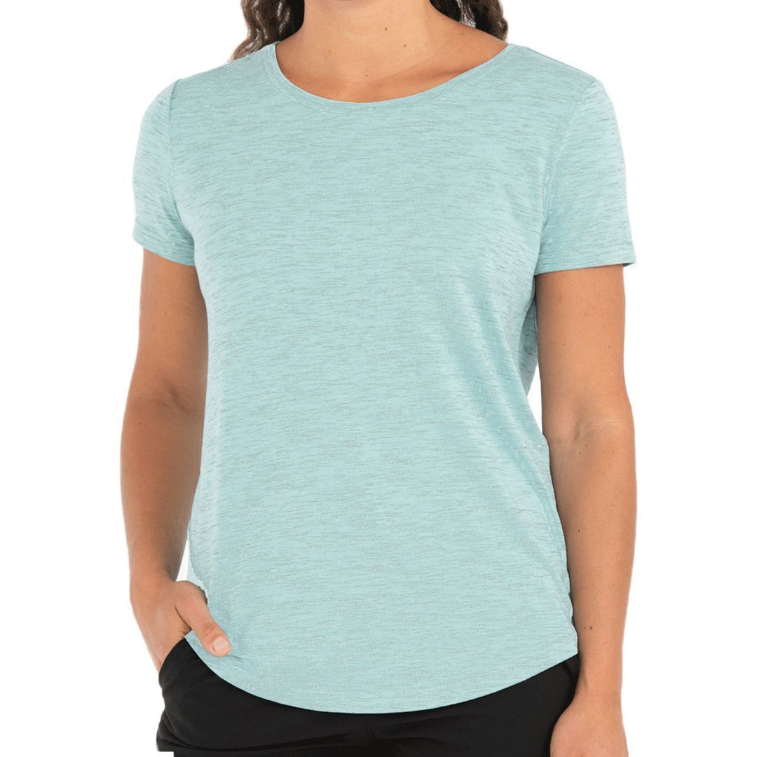 Free Fly Women's Bamboo Current Tee, Tide Pool