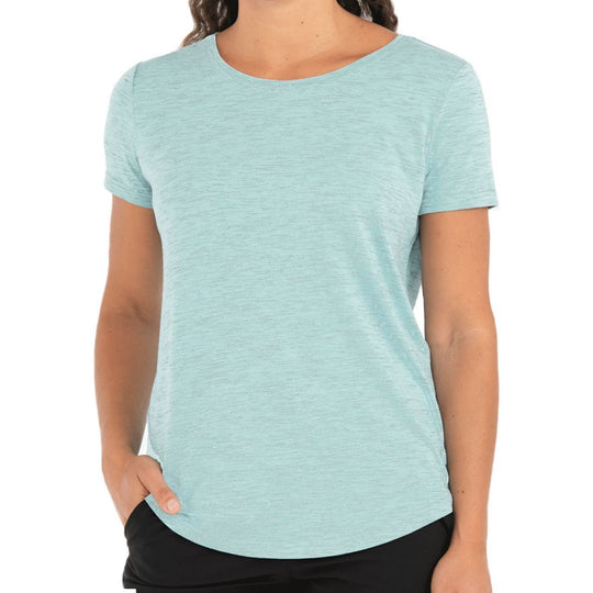 Free Fly Women's Bamboo Current Tee, Tide Pool