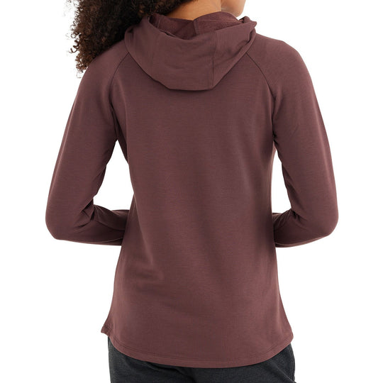 Free Fly Women's Bamboo Fleece Pullover Hoody, Umber, view 2
