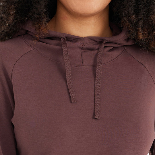 Free Fly Women's Bamboo Fleece Pullover Hoody, Umber, view 3