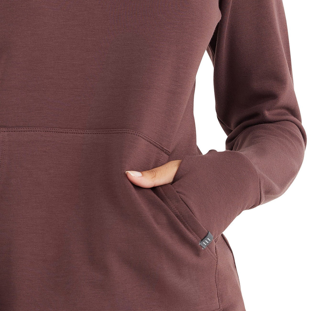 Free Fly Women's Bamboo Fleece Pullover Hoody, Umber, view 4