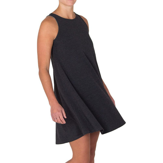 Free Fly Women's Bamboo Flex Dress, Heather Black, view 2
