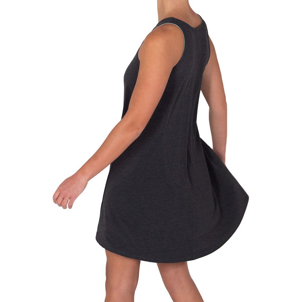 Free Fly Women's Bamboo Flex Dress, Heather Black, view 3