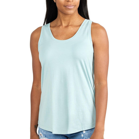 Free Fly Women's Bamboo Heritage Tank, Flats Blue