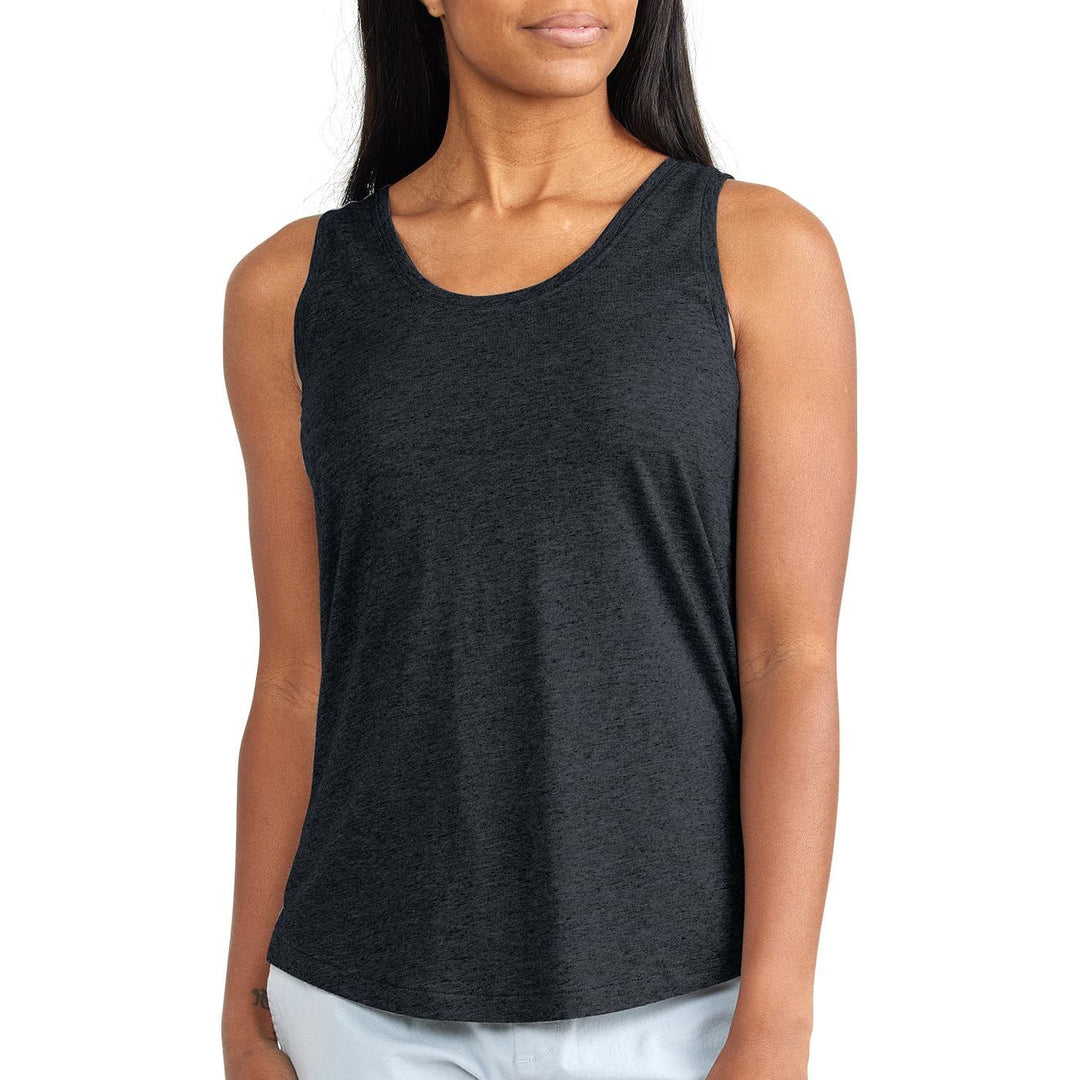 Free Fly Women's Bamboo Heritage Tank, Heather Black