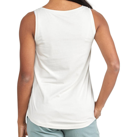 Free Fly Women's Bamboo Heritage Tank, White Cap, view 2
