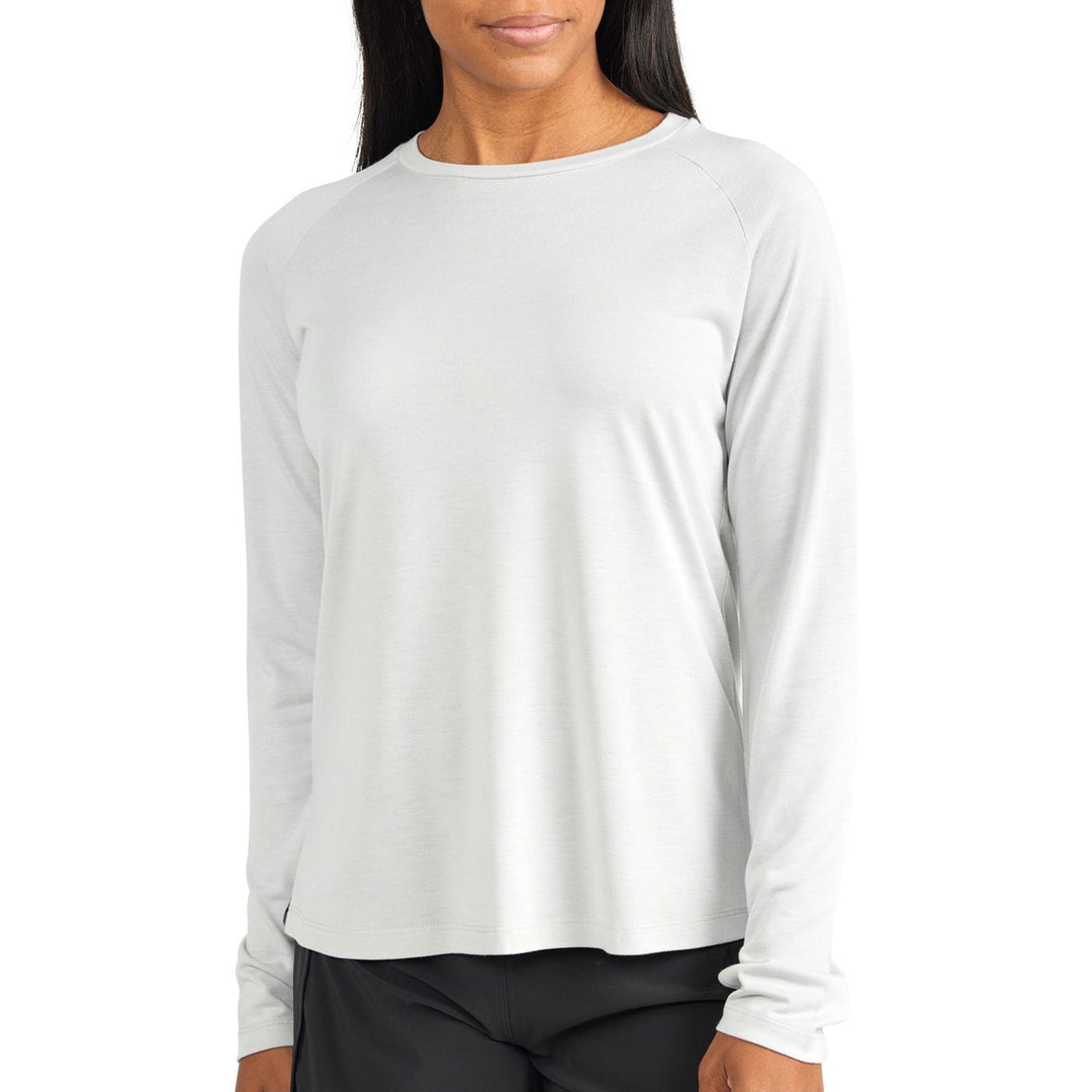 Free Fly Women's Bamboo Lightweight Long Sleeve, Cloud Grey