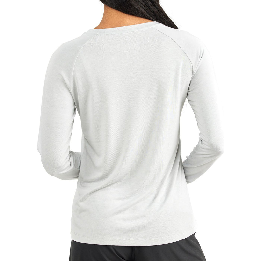 Free Fly Women's Bamboo Lightweight Long Sleeve, Cloud Grey, view 2