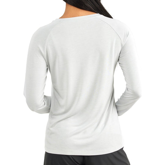 Free Fly Women's Bamboo Lightweight Long Sleeve, Cloud Grey, view 2