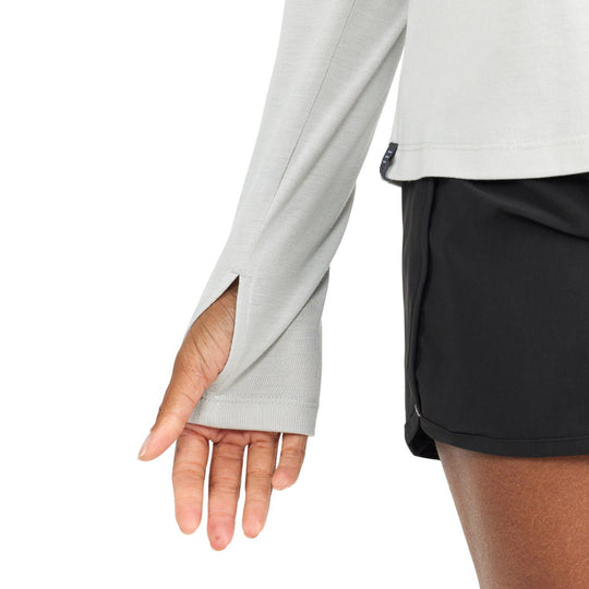 Free Fly Women's Bamboo Lightweight Long Sleeve, Cloud Grey, view 3