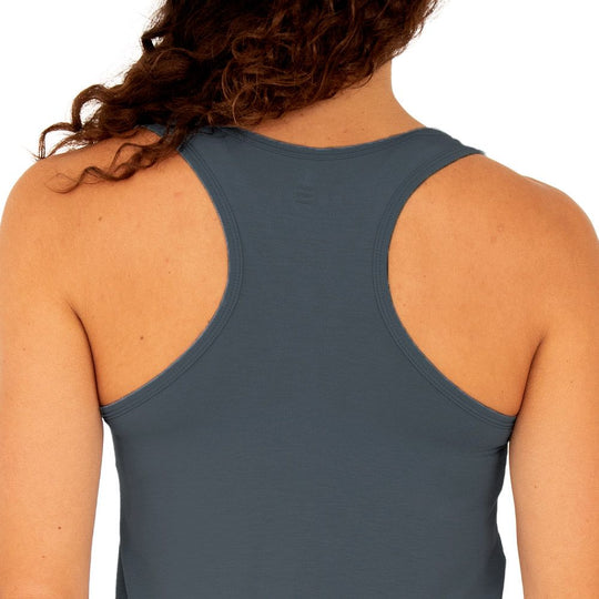 Free Fly Women's Bamboo Motion Racerback Tank, Blue Dusk, view 2