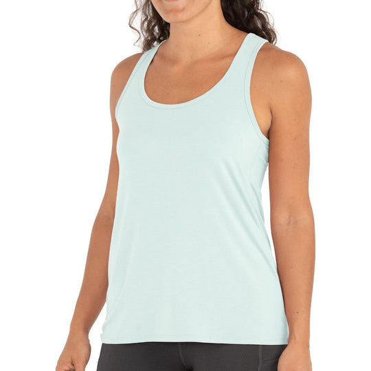 Free Fly Women's Bamboo Motion Racerback Tank, Tide Pool
