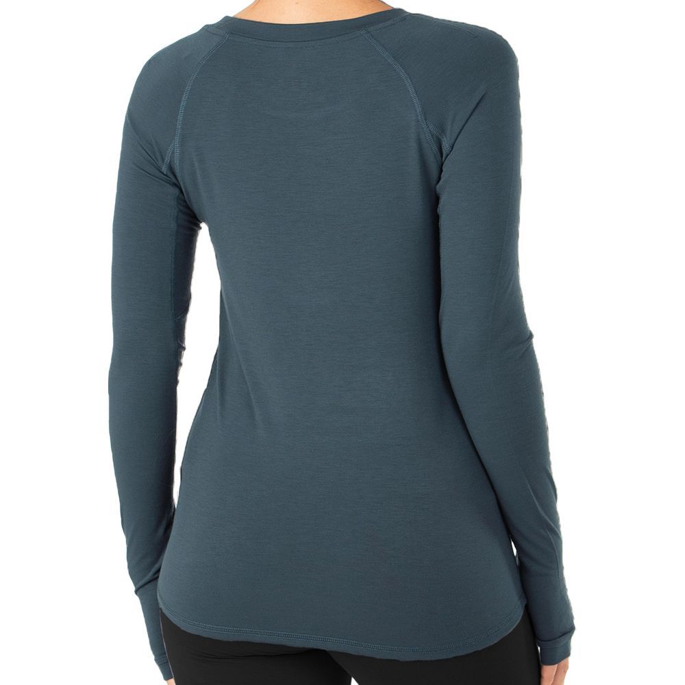 Free Fly Women's Bamboo Shade Long Sleeve, Blue Dusk, view 2