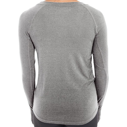 Free Fly Women's Bamboo Shade Long Sleeve, Heather Grey, view 2