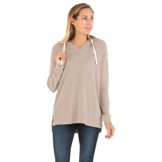 Free Fly Women's Bamboo Waffle Hoody, Dune