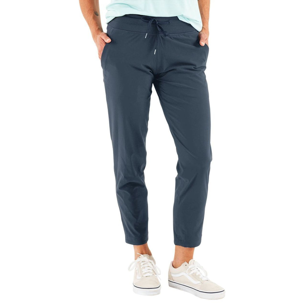 Free Fly Women's Breeze Cropped Pant, Blue Dusk II