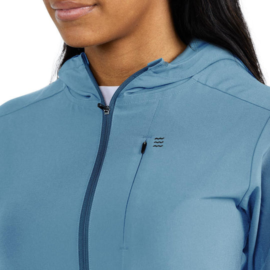 Free Fly Women's Breeze Jacket, Blue Fog, view 4