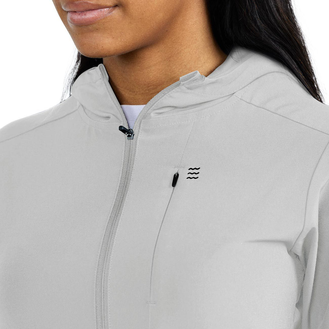 Free Fly Women's Breeze Jacket, Light Grey, view 4
