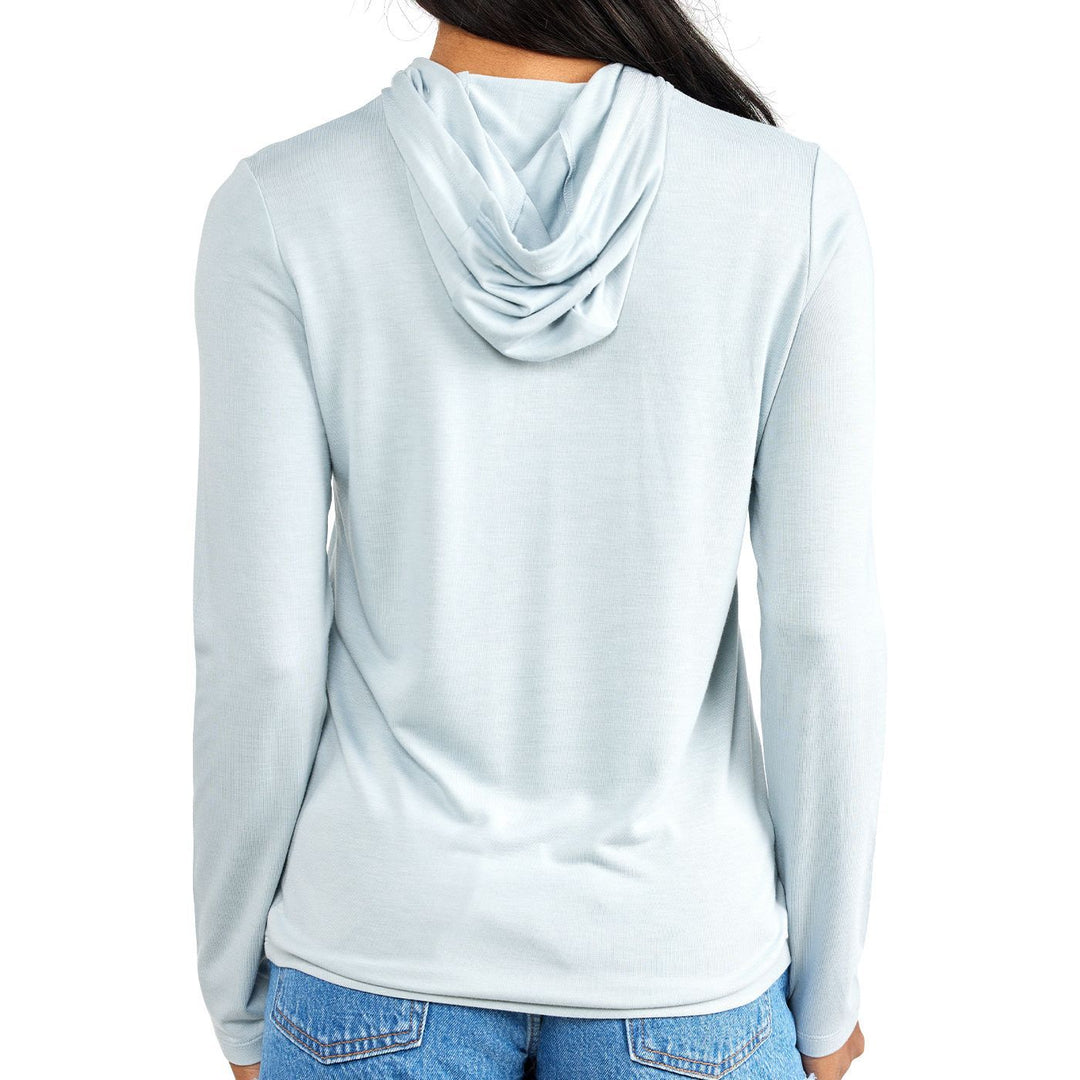 Free Fly Women's Lightweight Shore Hoody, Bay Blue, view 2