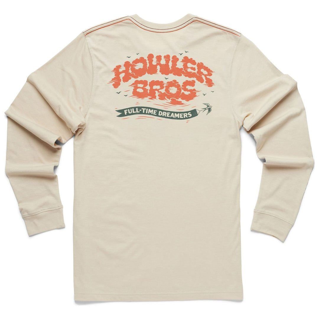 Howler Brothers Longsleeve T-Shirt, Full Time Dreamers: Sand Heather