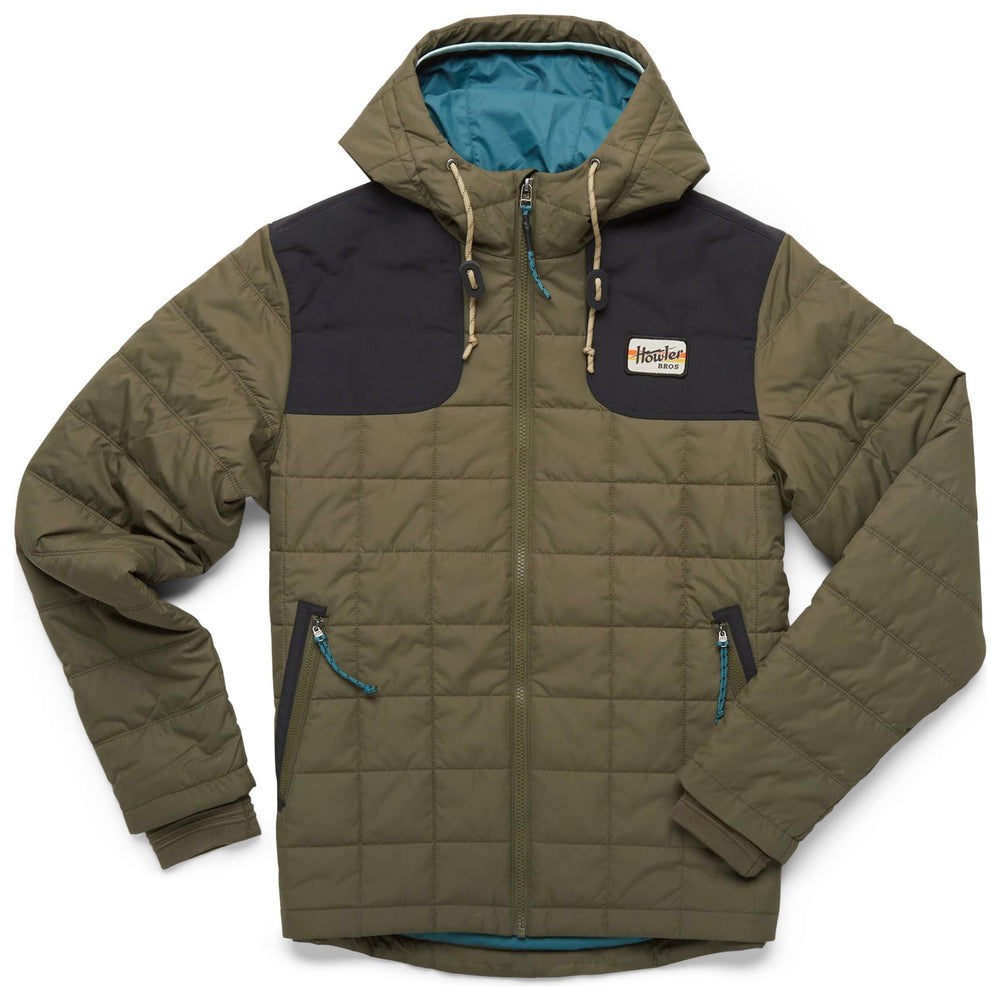 Howler Brothers Spellbinder Parka, Hideout Green / Coal Black