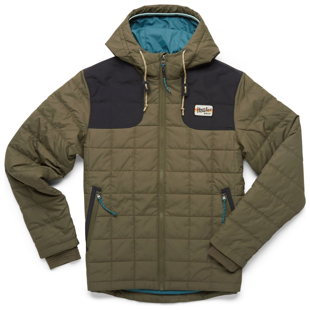 Howler Brothers Spellbinder Parka, Hideout Green / Coal Black