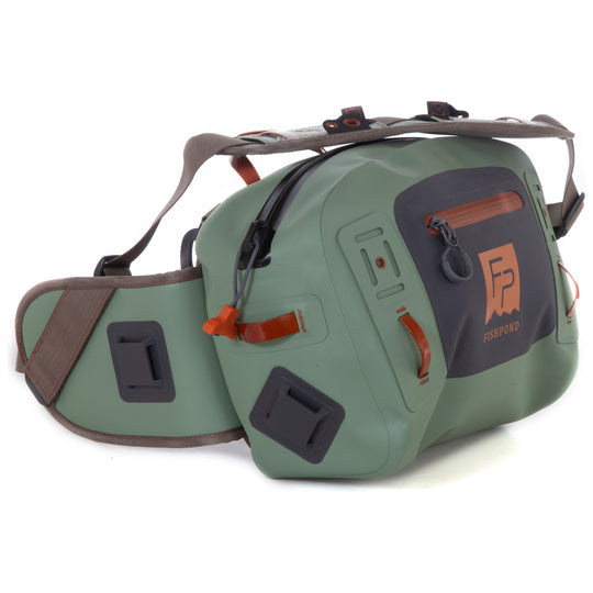 Fishpond Thunderhead Submersible Lumbar, Eco Yucca, packaging