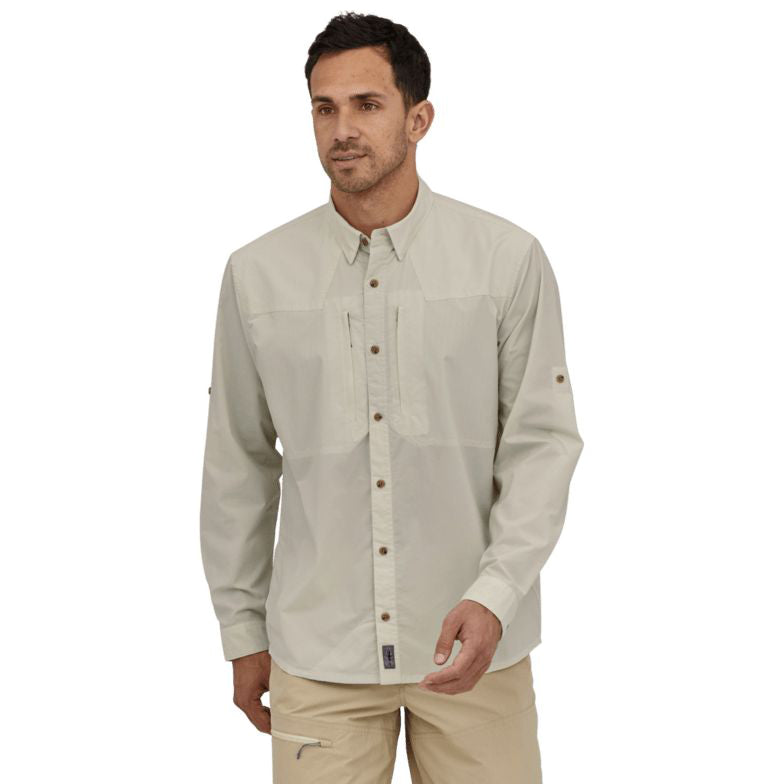 Patagonia Men's L/S Sun Stretch Shirt, Dyno White, view 2