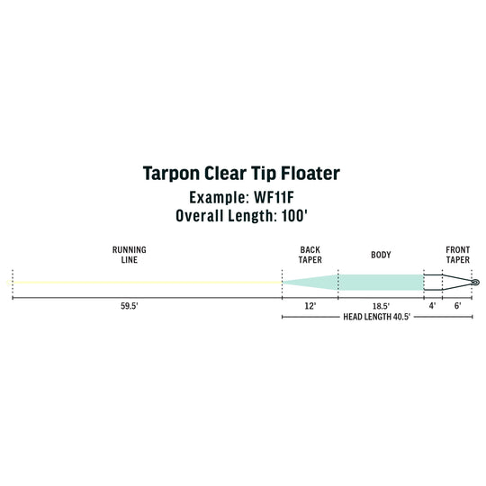 RIO Products Premier Tarpon Clear Tip Floater Fly Line, view 2