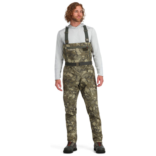 Simms Tributary Stockingfoot, Regiment Camo Olive Drab, view 2