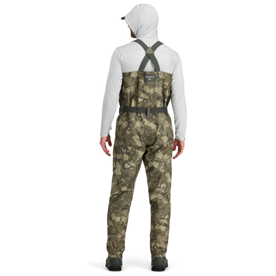 Simms Tributary Stockingfoot, Regiment Camo Olive Drab, view 3