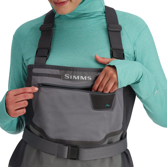 Simms Women's Freestone Stockingfoot, Slate, view 6