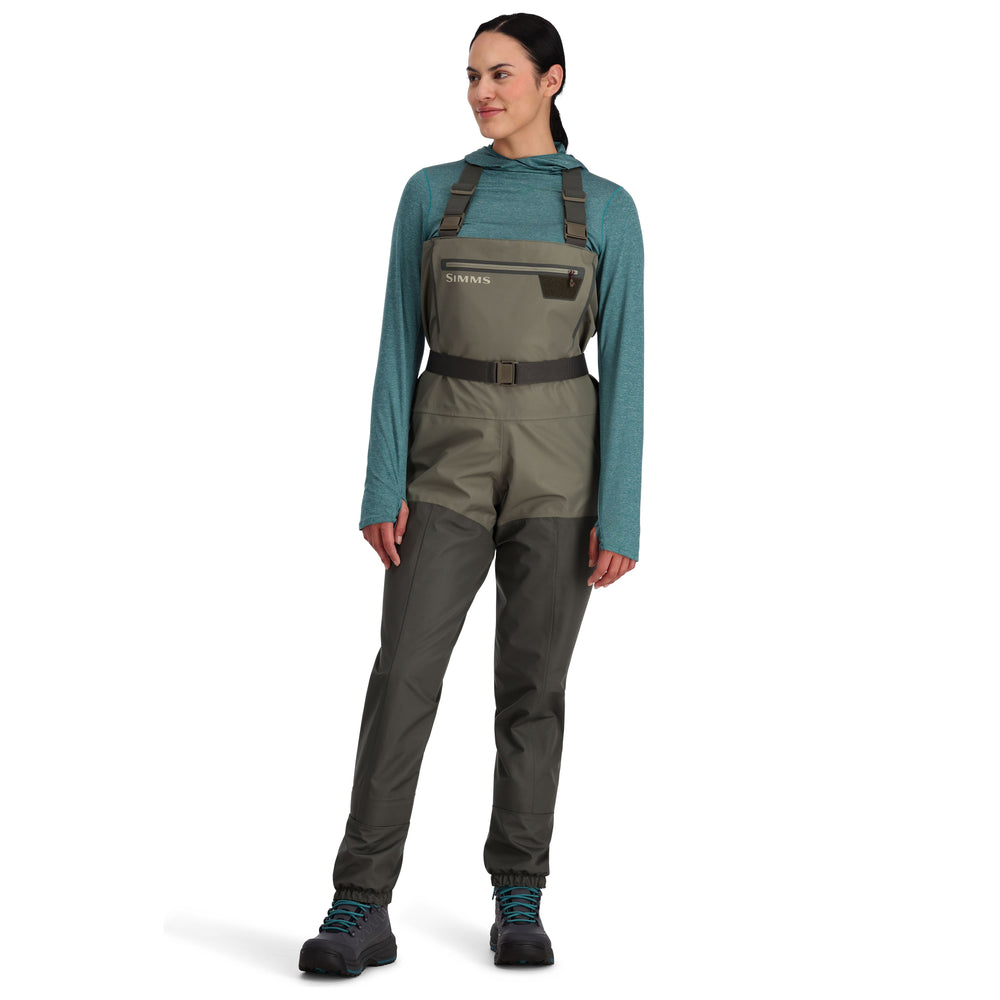 Simms Women's Tributary Stockingfoot, Basalt, view 2