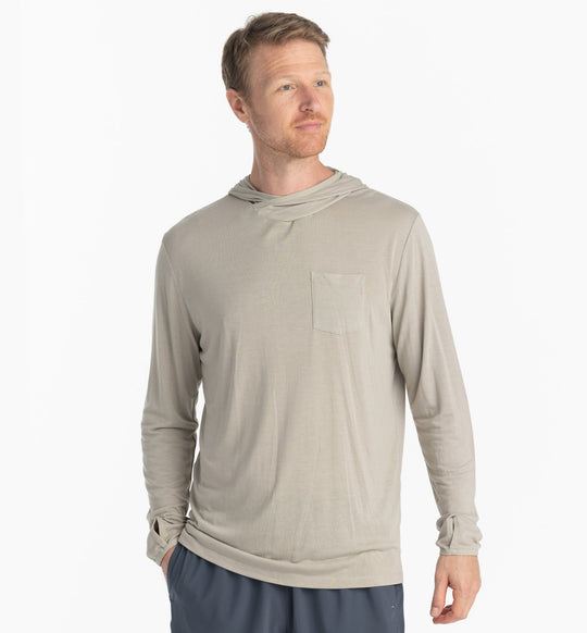 Free Fly Men's Bamboo Lightweight Hoody, Sandstone
